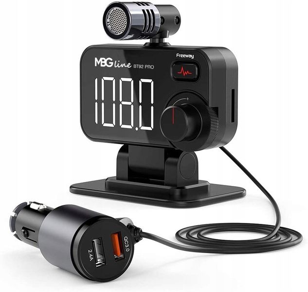 Transmiter FM Bluetooth 5.0 ładowarka USB QC 3.0 zdjęcie 12