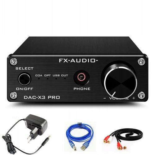 KONWERTER AUDIO DAC FX-AUDIO DAC-X3PRO WZMACNIACZ KARTA DŹWIĘKOWA na Arena.pl