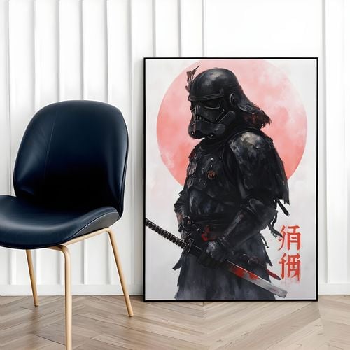 Plakat cyfrowy do wydruku samuraj na Arena.pl