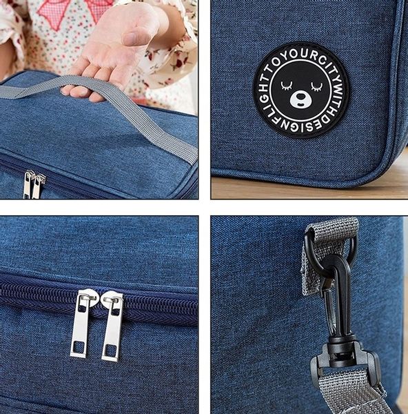 Torba Lunch Box Duża Termiczna Jedzenie Śniadanie zdjęcie 14