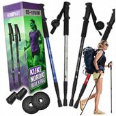 2x Kijki do Nordic Walking Kije do Chodzenia Składane Anti-Shock