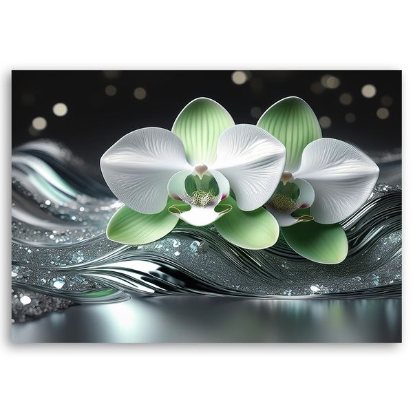 Obraz na płótnie, Abstrakcja Orchidei 100x70 zdjęcie 1