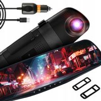 KAMERA SAMOCHODOWA REJESTRATOR JAZDY 1080p FULL HD ŁATWY MONTAŻ na LUSTERKO