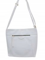 Herisson - torebka worek kieszonka na zamek biała 1052L2079