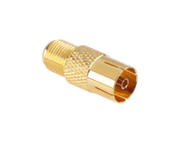 ZLA0601-1 Zlacze gn. TV-gniazdo F CU zlote