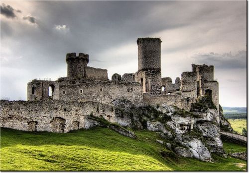 100 70CM OBRAZ PŁÓTNO ZAMEK OGRODZIENIEC PŁÓTNO RAMA na Arena.pl