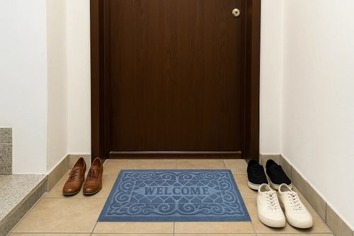 Wycieraczka mata do butów obuwie pod drzwi wejściowa chłonna dywanik szary na Arena.pl