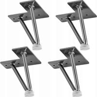 Nogi meblowe Stilista M86314 12x10 cm metalowe 4 szt.