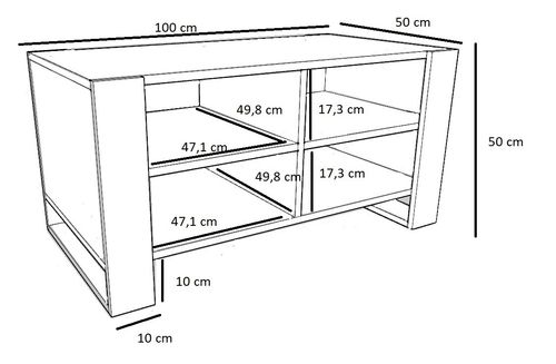 Ława Figa dąb artisan/czarny na Arena.pl