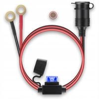 Gniazdo zapalniczki z BEZPIECZNIKIEM 15A konektory 8,4 mm 12V 24V 16AWG 1m.