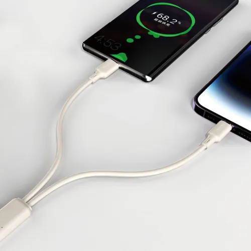kabel dudao l7scl usb-c - lightning 30w 2m - beżowy na Arena.pl