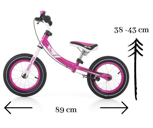 Rowerek Biegowy Young Pink na Arena.pl