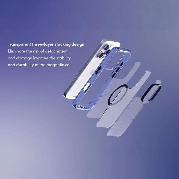 Moshi iGlaze MagSafe - Etui iPhone 16 Pro (Dusk Indigo) zdjęcie 6