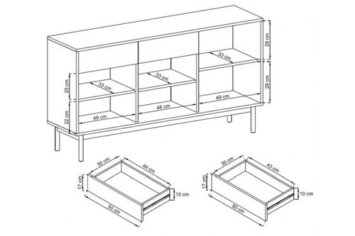 Komoda BK154 BASIC szafka szuflady na Arena.pl
