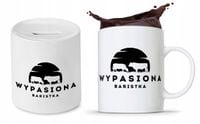 Zestaw Skarbonka + Kubek Dla Baristy Prezent Z Nadrukiem Ze Zdjęciem