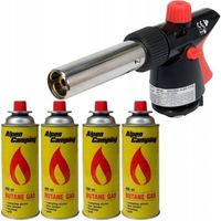 MARKOWY ZESTAW PALNIK GAZOWY CERAMICZNY OPALARKA YATO-36712 + 4 x GAZ