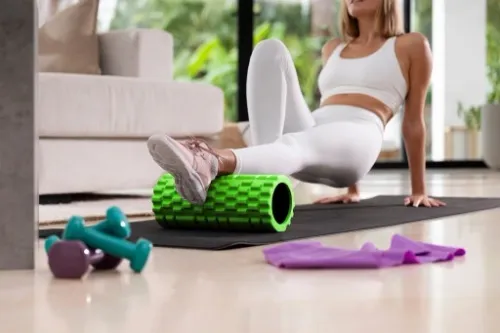 MATA DO ĆWICZEŃ MASAŻU WAŁEK ROLLER PIANKA EVA 4w1 na Arena.pl