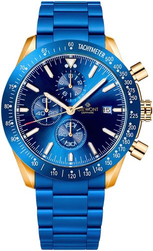 zegarek męski giewont chronograph sapphire niebiesko miedziany gw8720-b5 na Arena.pl