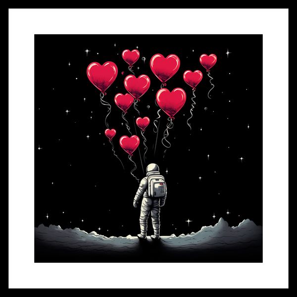 Plakat 40x40cm Astronauta Własnych Celi zdjęcie 3