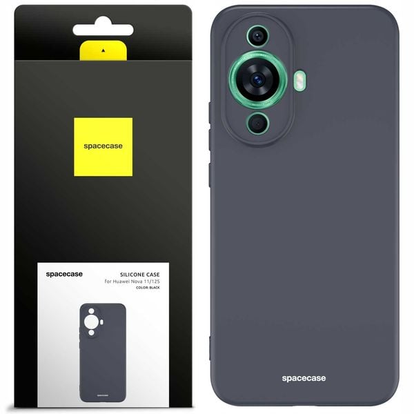Spacecase Silicone Case Huawei Nova 11/12S Black zdjęcie 1