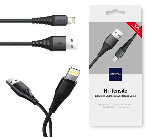 KABEL ROCK USB DO IPHONE 5 6 7 8 PLUS X IPAD IPOD na Arena.pl