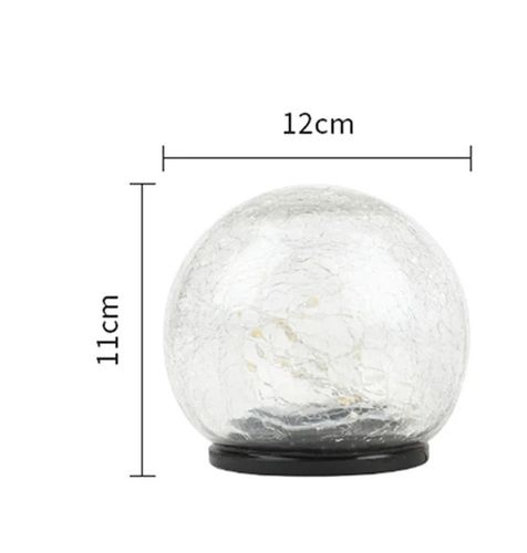 OŚWIETLENIE SŁONECZNE LED KULA SZKLANA 12,5CM SZER SOLAR na Arena.pl