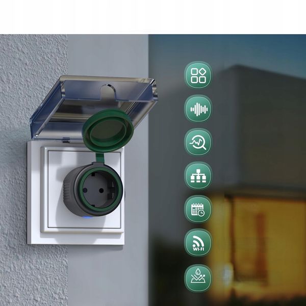 Inteligentne Gniazdko Wifi Programator Timer Ip44 Alexa 4 Sztuki Zestaw zdjęcie 2