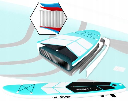 Deska do pływania SUP 320CM pompowana ZESTAW siedzisko z WIOSŁEM + PLECAK na Arena.pl