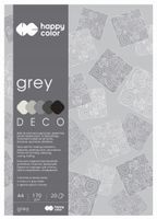 BLOK DECO GREY A4/20 170G/M2 5 KOLORÓW 4926 A'5