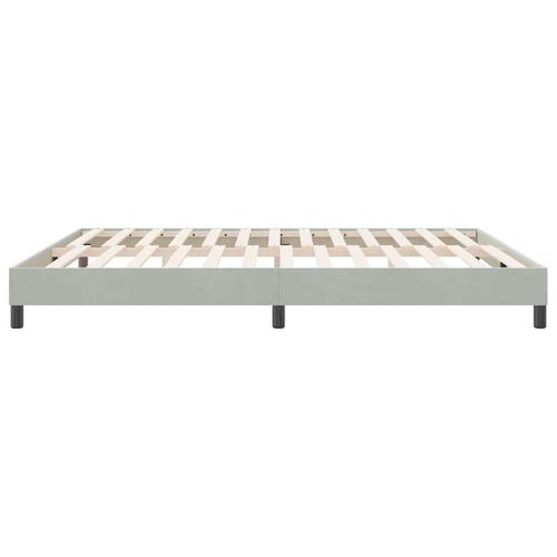 Łóżko Box Spring bez materaca Jasnoszary 180x220 cm Aksamit na Arena.pl