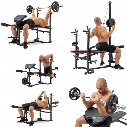 Ławka treningowa regulowana składana modlitewnik mocne stojaki wytrzymała na Arena.pl