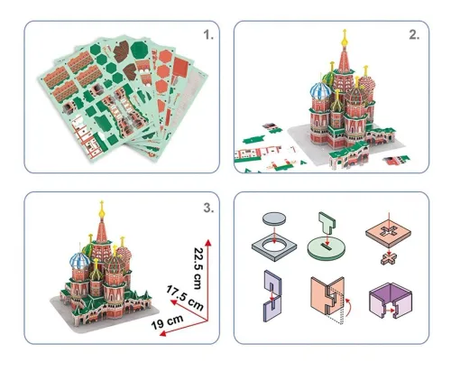 Puzzle 3D 92 elementy. Katedra św. Piotra na Arena.pl
