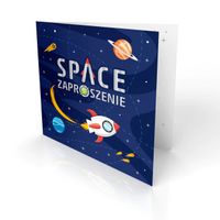 Zaproszenia urodzinowe Kosmos Planety, 6 szt.