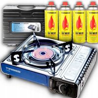 KUCHENKA GAZOWA TURYSTYCZNA CERAMICZNA TIROSS TS - 266 + 4szt GAZ TS700