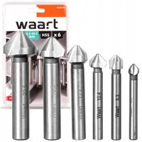 FAZOWNIK POGŁĘBIACZE DO METALU WIERTŁA FREZY 6szt