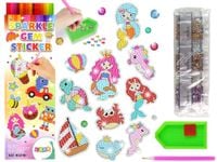 ZESTAW NAKLEJEK  DIAMENTOWY ŚWIAT MORSKI ZWIERZĘTA