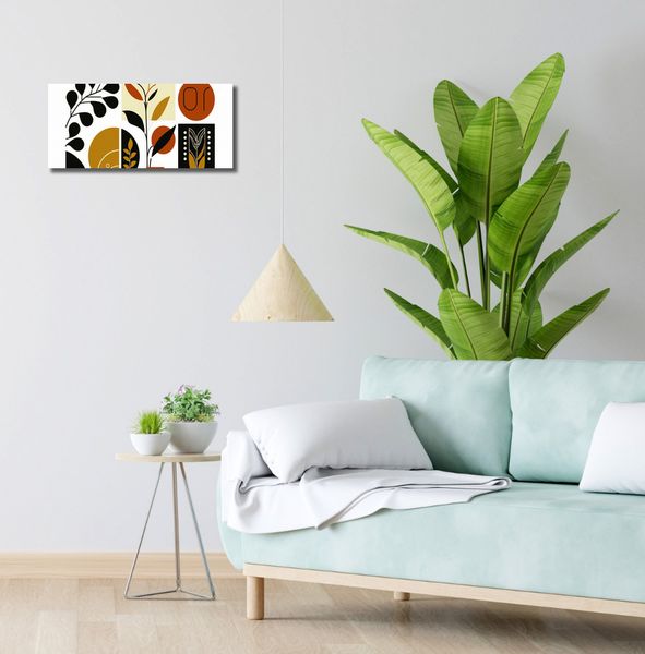 Obraz 50x20cm Kolaż Botaniczny zdjęcie 2
