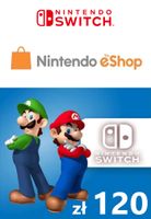 Nintendo karta 120 zł eShop Karta Kod Prepaid Klucz