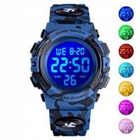 Zegarek dziecięcy SKMEI elektroniczny wiele funkcji moro