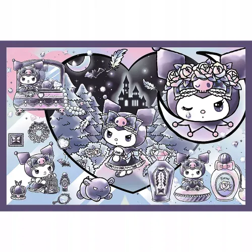 Puzzle 2 X 200 Hello Kitty Psoty Kuromi, 2 Układanki Dla Dzieci +7 Lat na Arena.pl