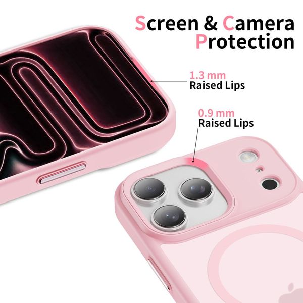 tech-protect magmat magsafe iphone 17 pro matte pink zdjęcie 4