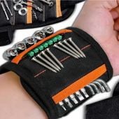 Opaska magnetyczna na nadgarstek na śruby mocna narzędziowa pomarańczowy