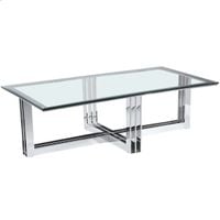 Stolik kawowy Baltimore BA-CT1636S Cosmolight przezroczysty srebrny