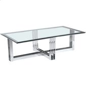 Stolik kawowy Baltimore BA-CT1636S Cosmolight przezroczysty srebrny