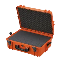 Pomarańczowa walizka hermetyczna z pianką MAX505S 555x428x211 mm
