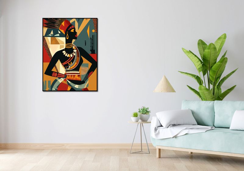 Plakat 75x100cm Afrykańska Mozaika zdjęcie 4