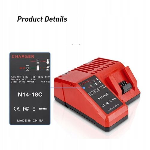 Ładowarka do Milwaukee M18 M12 12V - 18V akumulator M18B5 M18B4 M18BX na Arena.pl