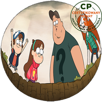 Opłatek na tort Wodogrzmoty Małe/Gravity Falls