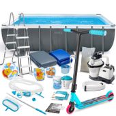 Basen ogrodowy stelażowy 549 x 274 x 132 cm 21w1 INTEX 26356 + hulajnoga GRATIS