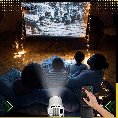 PROJEKTOR RZUTNIK MINI PRZENOŚNY ANDROID LED WIFI FULL HD SMART TV HY300 na Arena.pl